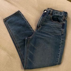 High Rise Mom Jean - Medium Blue Wash - Size 8